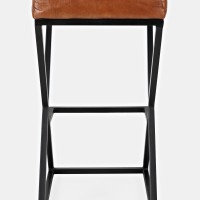 Σκαμπό bar Avola σε καφέ απόχρωση 38x38x74cm