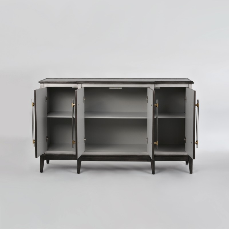 Μπουφές Stilig από ξύλο σε γκρι απόχρωση 152x42x92cm