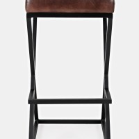 Σκαμπό bar Avola σε σκούρα καφέ απόχρωση 38x38x74cm