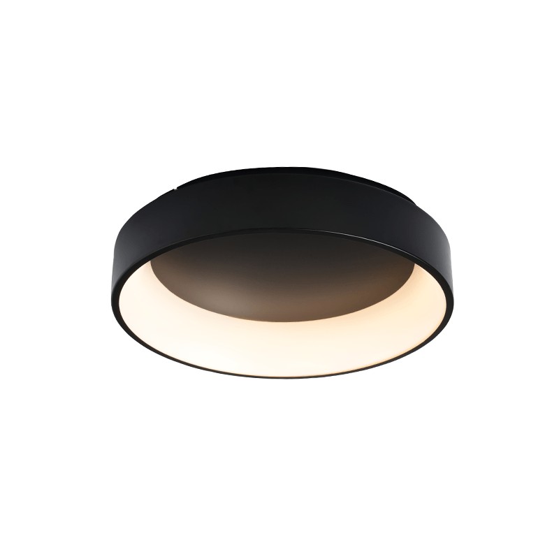 ΟΡΟΦΗΣ Φ/Σ LED 48W CCT 5350LM ΜΑΥΡΟ ΜΕΤΑΛΛΙΚΟ D60XH14CM APOLLO