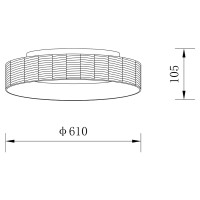 ΟΡΟΦΗΣ ΦΩΤΙΣΤΙΚΟ LED-ΠΛΑΦΟΝΙΕΡΑ-ΚΩΔ. FORTE-60-Y