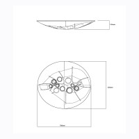 ΟΡΟΦΗΣ ΦΩΤΙΣΤΙΚΟ LED-ΠΛΑΦΟΝΙΕΡΑ-ΚΩΔ. SELENE-R-BK