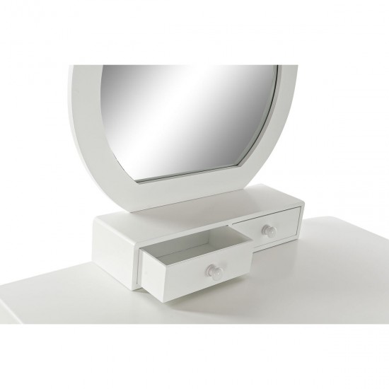 Ντουλάπα DKD Home Decor Λευκό Φυσικό Καθρέφτης Ξύλο MDF 75 x 40 x 129 cm