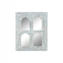 Τοίχο καθρέφτη Home ESPRIT Τυρκουάζ Ξύλο Μαρινάτος 110 x 8 x 1120 cm