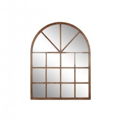 Τοίχο καθρέφτη Home ESPRIT Φυσικό Κρυστάλλινο Έλατο Καθρέφτης Στιλβωτικό Ελαστικών Παράθυρο 150 x 3,5 x 186 cm