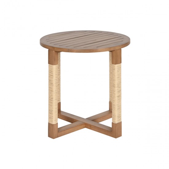 Βοηθητικό Τραπέζι Home ESPRIT Φυσικό Έλατο Ξύλο MDF 48 x 48 x 50,5 cm