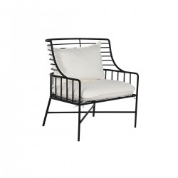 Κάθισμα Home ESPRIT Λευκό Μαύρο Μέταλλο 70 x 68 x 79 cm