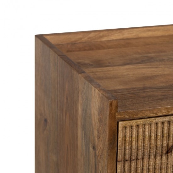 Βοηθητικό Τραπέζι APRICOT Φυσικό Ξύλο από Μάνγκο 50 x 40 x 50 cm
