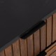 Κομοδίνο ABNER Καφέ Μαύρο Σίδερο Ξύλο από Μάνγκο 40 x 40 x 50 cm