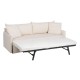 Καναπές-Κρεβάτι 200 x 94 x 86 cm Συνθετικό Ύφασμα Κρεμ