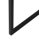 Βοηθητικό Τραπεζάκι Μαύρο Σίδερο Καθρέφτης 59 x 59 x 67,5 cm