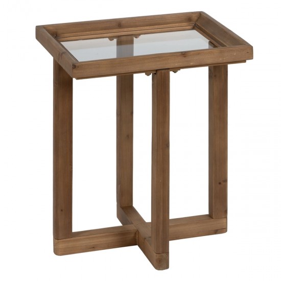 Βοηθητικό Τραπέζι Φυσικό ξύλο ελάτου 50 x 38 x 60 cm