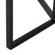 Βοηθητικό Τραπέζι Μαύρο Φυσικό Κρυστάλλινο Σίδερο 45 x 45 x 50 cm