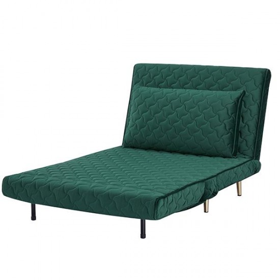 Nextdeco πολυθρόνα-κρεβάτι Barcelona πράσινο καπιτονέ Υ83x106x92εκ.