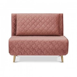 Nextdeco πολυθρόνα-κρεβάτι Barcelona σκ. ροζ καπιτονέ Υ83x106x92εκ.