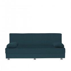 Καναπές Κρεβάτι Τριθέσιος ArteLibre LAURA Μπλε 190x84x86cm