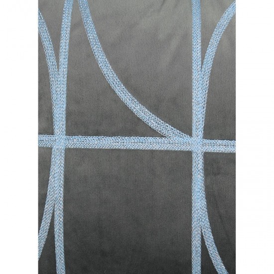 Μαξιλάρι ArteLibre Γεωμετρικά Σχήματα Γκρι Βελούδο 40x60cm