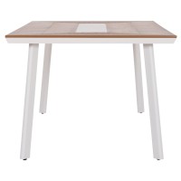 ΤΡΑΠΕΖΙ ΑΛΟΥΜΙΝΙΟΥ TABER HM5131.11 ΛΕΥΚΟ ΜΕ POLYWOOD TOP 200x100x75Υεκ