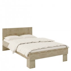Κρεβάτι ArteLibre ΦAIΔPA Μοριοσανίδα Sonoma 124.2x204.2x80cm (Στρώμα 120x200cm)