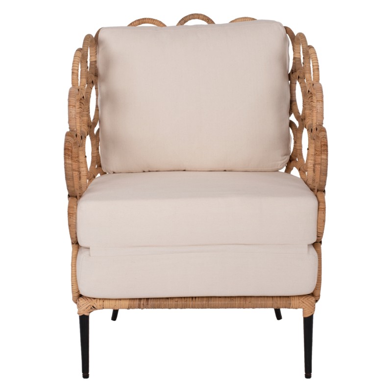 ΠΟΛΥΘΡΟΝΑ RINGER HM9341 ΑΠΟ RATTAN-ΜΕΤΑΛΛΟ ΦΥΣΙΚΟ ΧΡΩΜΑ 65x69x86Y εκ.