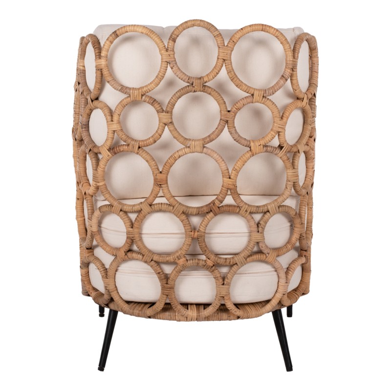 ΠΟΛΥΘΡΟΝΑ RINGER HM9341 ΑΠΟ RATTAN-ΜΕΤΑΛΛΟ ΦΥΣΙΚΟ ΧΡΩΜΑ 65x69x86Y εκ.