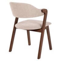 Σετ-2Τεμ.ΚΑΡΕΚΛΑ RIDER HM9734.02 RUBBERWOOD ΣΕ ΚΑΡΥΔΙ-ΥΦΑΣΜΑ ΕΚΡΟΥ 59x59x83Yεκ.