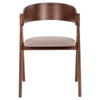 Σετ-2Τεμ.ΚΑΡΕΚΛΑ NEKKER HM9739.01 RUBBERWOOD ΣΕ ΚΑΡΥΔΙ-ΜΠΕΖ ΥΦΑΣΜΑ ΚΑΘΙΣΜΑ 56x55x78Yεκ.