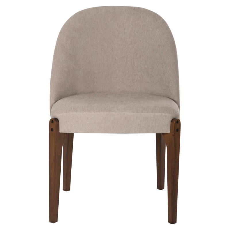 Σετ-2Τεμ.ΚΑΡΕΚΛΑ ΤΡΑΠΕΖΑΡΙΑΣ RAMMER HM9744.02 RUBBERWOOD ΣΕ ΚΑΡΥΔΙ-ΕΚΡΟΥ ΥΦΑΣΜΑ 57x55x86Υεκ.