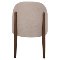 Σετ-2Τεμ.ΚΑΡΕΚΛΑ ΤΡΑΠΕΖΑΡΙΑΣ RAMMER HM9744.02 RUBBERWOOD ΣΕ ΚΑΡΥΔΙ-ΕΚΡΟΥ ΥΦΑΣΜΑ 57x55x86Υεκ.