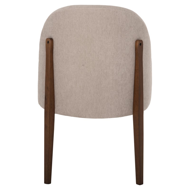Σετ-2Τεμ.ΚΑΡΕΚΛΑ ΤΡΑΠΕΖΑΡΙΑΣ RAMMER HM9744.02 RUBBERWOOD ΣΕ ΚΑΡΥΔΙ-ΕΚΡΟΥ ΥΦΑΣΜΑ 57x55x86Υεκ.