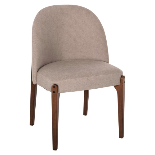 Σετ-2Τεμ.ΚΑΡΕΚΛΑ ΤΡΑΠΕΖΑΡΙΑΣ RAMMER HM9744.02 RUBBERWOOD ΣΕ ΚΑΡΥΔΙ-ΕΚΡΟΥ ΥΦΑΣΜΑ 57x55x86Υεκ.