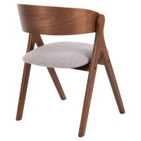 Σετ-2Τεμ.ΚΑΡΕΚΛΑ NEKKER HM9739.02 RUBBERWOOD ΣΕ ΚΑΡΥΔΙ-ΓΚΡΙ ΥΦΑΣΜΑ ΚΑΘΙΣΜΑ 56x55x78Yεκ.