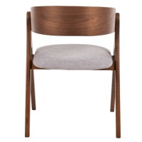 Σετ-2Τεμ.ΚΑΡΕΚΛΑ NEKKER HM9739.02 RUBBERWOOD ΣΕ ΚΑΡΥΔΙ-ΓΚΡΙ ΥΦΑΣΜΑ ΚΑΘΙΣΜΑ 56x55x78Yεκ.