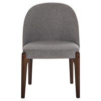 Σετ-2Τεμ.ΚΑΡΕΚΛΑ ΤΡΑΠΕΖΑΡΙΑΣ RAMMER HM9744.01 RUBBERWOOD ΣΕ ΚΑΡΥΔΙ-ΓΚΡΙ ΥΦΑΣΜΑ 57x55x86Υεκ.