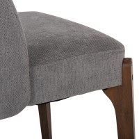 Σετ-2Τεμ.ΚΑΡΕΚΛΑ ΤΡΑΠΕΖΑΡΙΑΣ RAMMER HM9744.01 RUBBERWOOD ΣΕ ΚΑΡΥΔΙ-ΓΚΡΙ ΥΦΑΣΜΑ 57x55x86Υεκ.