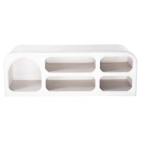 ΕΠΙΠΛΟ ΤΗΛΕΟΡΑΣΗΣ HANDYR HM9704 ΜΑΣΙΦ ΞΥΛΟ MANGO ΣΕ ΛΕΥΚΟ 130x40x45Yεκ.