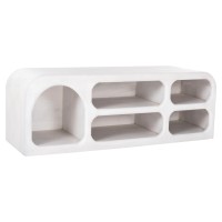 ΕΠΙΠΛΟ ΤΗΛΕΟΡΑΣΗΣ HANDYR HM9704 ΜΑΣΙΦ ΞΥΛΟ MANGO ΣΕ ΛΕΥΚΟ 130x40x45Yεκ.