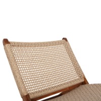 ΚΑΡΕΚΛΑ LOUNGE ΑΝΑΔΙΠΛΟΥΜΕΝΗ FERM HM9477.01 ΜΑΣΙΦ ΤΕΑΚ ME ΣΧΟΙΝΙ VIRO 65,5x80x67Υεκ