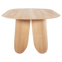 ΤΡΑΠΕΖΙ ΟΒΑΛ DENTY HM9611.01 MDF ΜΕ ΚΑΠΛΑΜΑ ΔΡΥΟΣ-ΦΥΣΙΚΟ ΟΑΚ 240x120x75Υεκ.