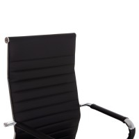 ΚΑΡΕΚΛΑ ΓΡΑΦΕΙΟΥ HM1059.31 ΜΑΥΡΟ PU BOSS ΔΙΕΥΘΥΝΤΟΥ ΠΟΔΙ ΧΡΩΜΙΟΥ 53x57x109Υεκ.