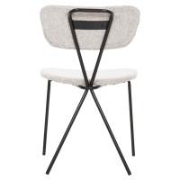Σετ-4Τεμ.ΚΑΡΕΚΛΑ DORY HM9855.03 ΜΕΤΑΛΛΙΚΟΣ ΣΚΕΛΕΤΟΣ ΜΑΥΡΟΣ-ΑΝΟΙΧΤΟ ΓΚΡΙ ΥΦΑΣΜΑ 48,5x61x76Υεκ.