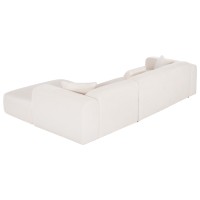ΚΑΝΑΠΕΣ ΓΩΝΙΑ BRICKEN HM3275.02R ΛΕΥΚΟ ΥΦΑΣΜΑ 110-282x98-160x72Υεκ.