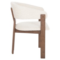 Σετ-2Τεμ.ΚΑΡΕΚΛΑ ZARRA HM9970.03 RUBBERWOOD ΣΕ ΚΑΡΥΔΙ-ΕΚΡΟΥ ΜΠΟΥΚΛΕ ΥΦΑΣΜΑ 55,5x59x81,5Υεκ