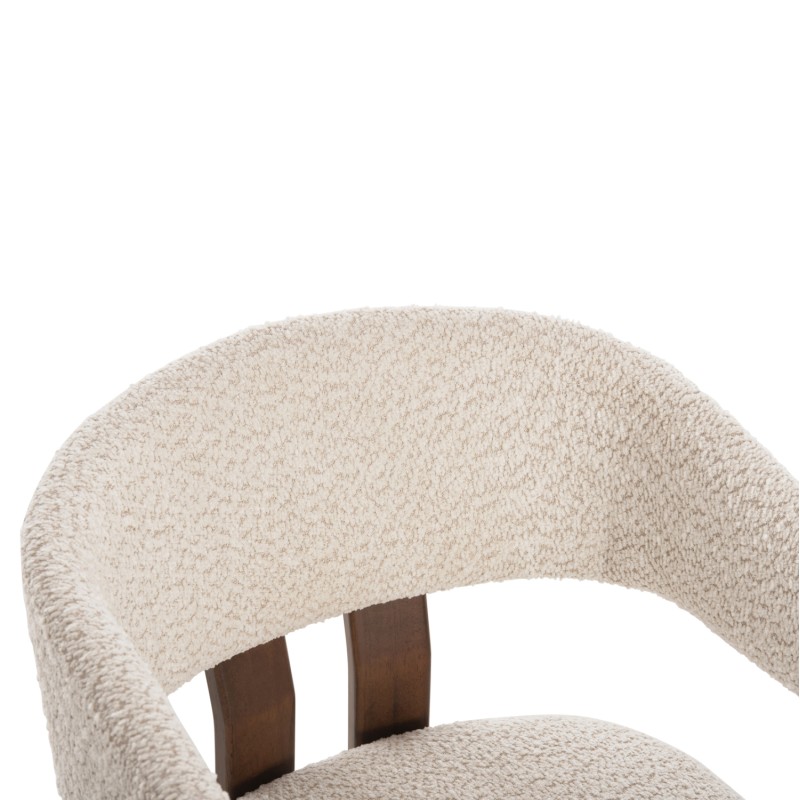 Σετ-2Τεμ.ΚΑΡΕΚΛΑ ZARRA HM9970.03 RUBBERWOOD ΣΕ ΚΑΡΥΔΙ-ΕΚΡΟΥ ΜΠΟΥΚΛΕ ΥΦΑΣΜΑ 55,5x59x81,5Υεκ