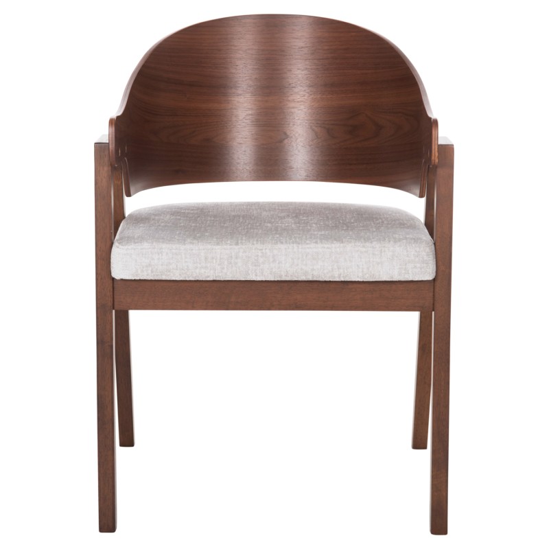 Σετ-2Τεμ.ΚΑΡΕΚΛΑ NERO HM9972 RUBBERWOOD ΣΕ ΚΑΡΥΔΙ-ΓΚΡΙ ΥΦΑΣΜΑ ΚΑΘΙΣΜΑ 56x56x78Yεκ.