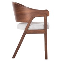 Σετ-2Τεμ.ΚΑΡΕΚΛΑ NERO HM9972 RUBBERWOOD ΣΕ ΚΑΡΥΔΙ-ΓΚΡΙ ΥΦΑΣΜΑ ΚΑΘΙΣΜΑ 56x56x78Yεκ.