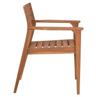ΠΟΛΥΘΡΟΝΑ BOZZY HM9935 ΜΑΣΙΦ ΞΥΛΟ TEAK ΣΕ ΦΥΣΙΚΟ 58x61x80,5Υ