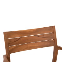 ΠΟΛΥΘΡΟΝΑ BOZZY HM9935 ΜΑΣΙΦ ΞΥΛΟ TEAK ΣΕ ΦΥΣΙΚΟ 58x61x80,5Υ