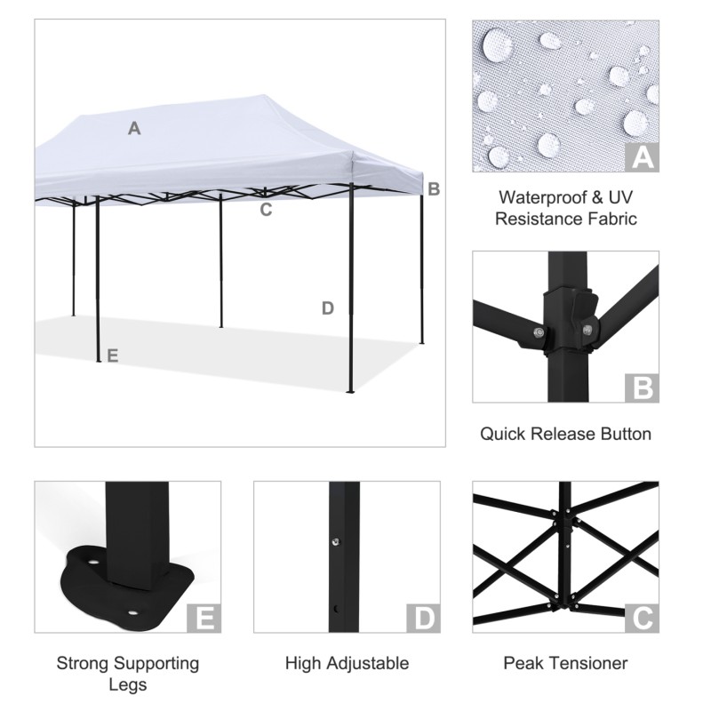 ΚΙΟΣΚΙ/GAZEBO MATTHEW HM6312 ΠΤΥΣΣΟΜΕΝΟ-ΣΚΕΛΕΤΟΣ ΜΕΤΑΛ.ΜΑΥΡΟΣ-ΛΕΥΚΟ ΥΦΑΣΜΑ 300x600x310Yεκ