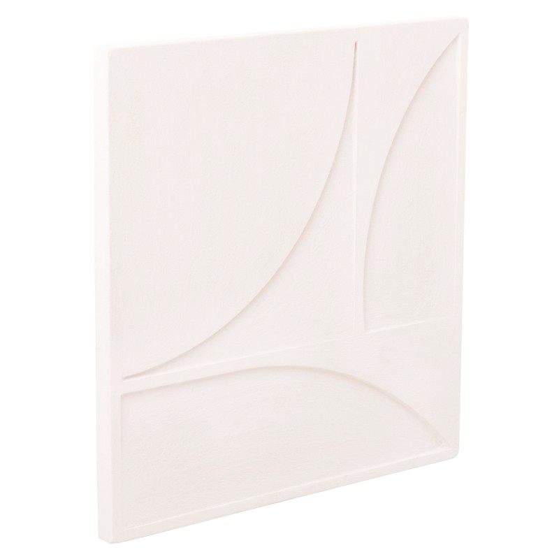 ΠΙΝΑΚΑΣ ΤΕΤΡΑΓΩΝΟΣ ΣΕΙΡΑ SANTORINI HM4508 MDF ΣΕ ΥΠΟΛΕΥΚΟ ΧΡΩΜΑ 80x4(πάχος)x80Υεκ.